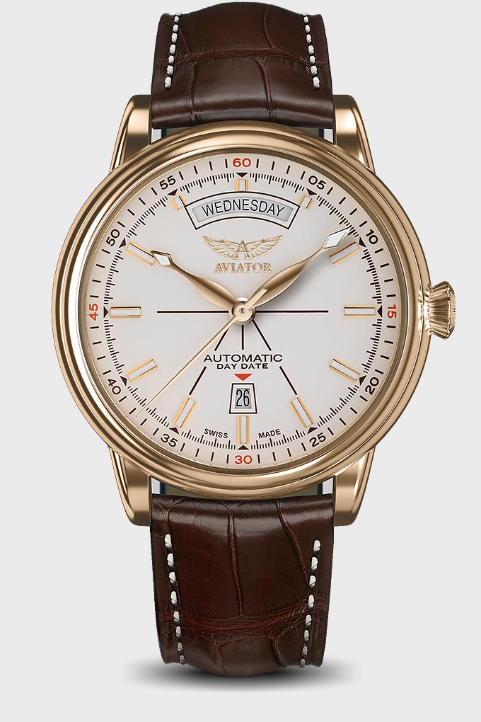 DOUGLAS DAY DATE Automatic Gold PVD