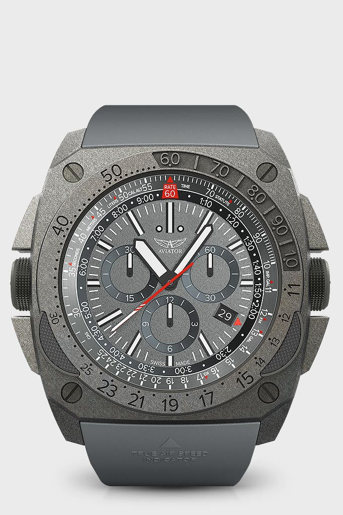 AVIATOR MIG29 SMTクロノグラフ　クォーツ式 AVIATOR(アビエイター) MIG-29 SMT CHRONO(ミグ29 SMTクロノ